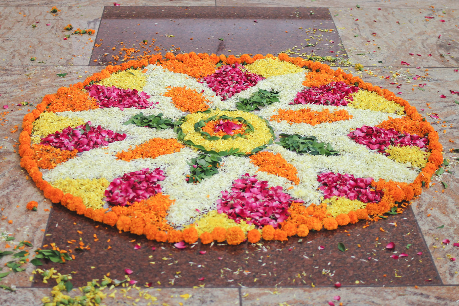 Flower Rangoli Making  Diwali | Chuzai Living